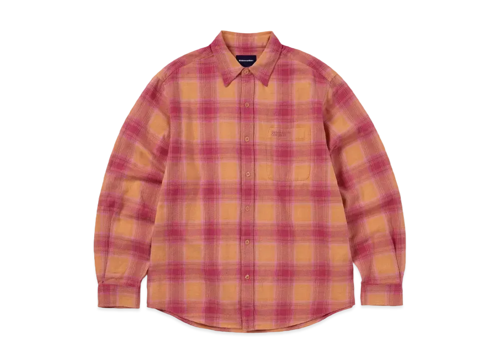 thisisneverthat Shadow Plaid Flannel Shirt "Pink"
