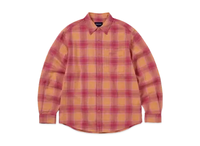 thisisneverthat Shadow Plaid Flannel Shirt "Pink"