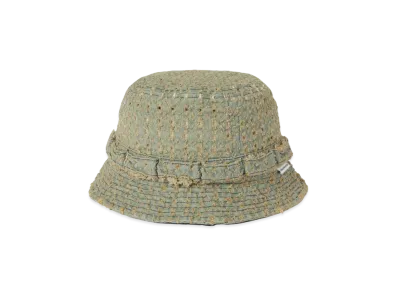 thisisneverthat Damaged Denim Jungle Bucket Hat "Washed Blue"
