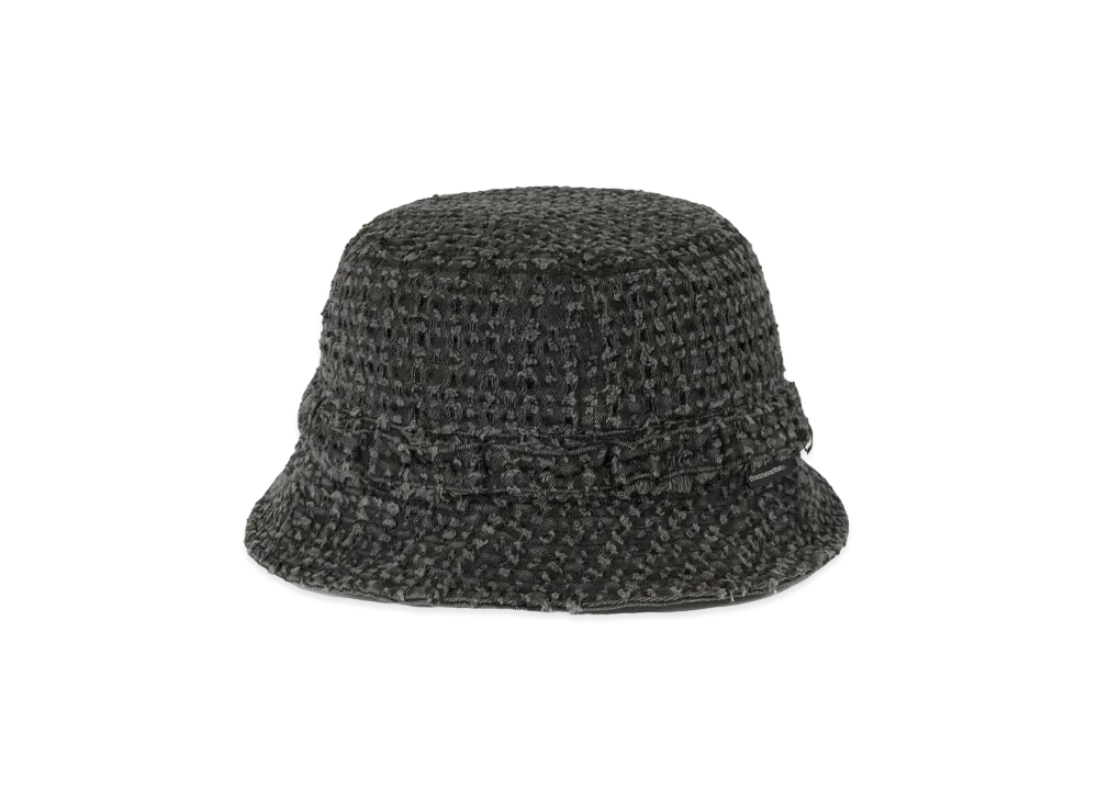 thisisneverthat Damaged Denim Jungle Bucket Hat "Black"