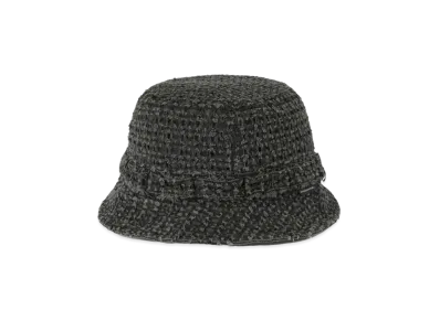 thisisneverthat Damaged Denim Jungle Bucket Hat "Black"