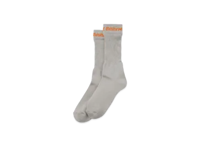 thisisneverthat D/SP-Logo Socks "Grey"