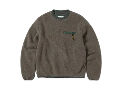 thisisneverthat x GORE-TEX WINDSTOPPER Wool Fleece Crewneck "Mud"