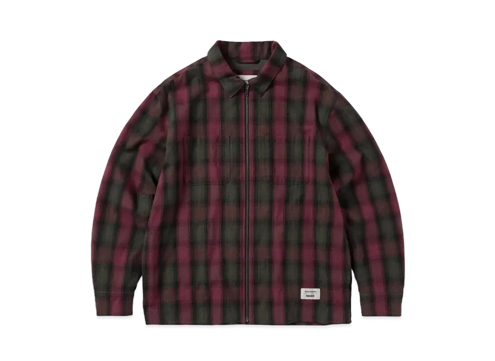 thisisneverthat x GORE-TEX WINDSTOPPER Shaggy Check Shirt "Red"