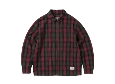 thisisneverthat x GORE-TEX WINDSTOPPER Shaggy Check Shirt "Red"