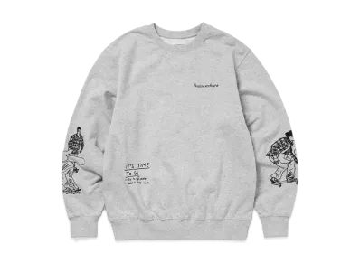 thisisneverthat Sketch Embroidery Crewneck "Heather Grey"