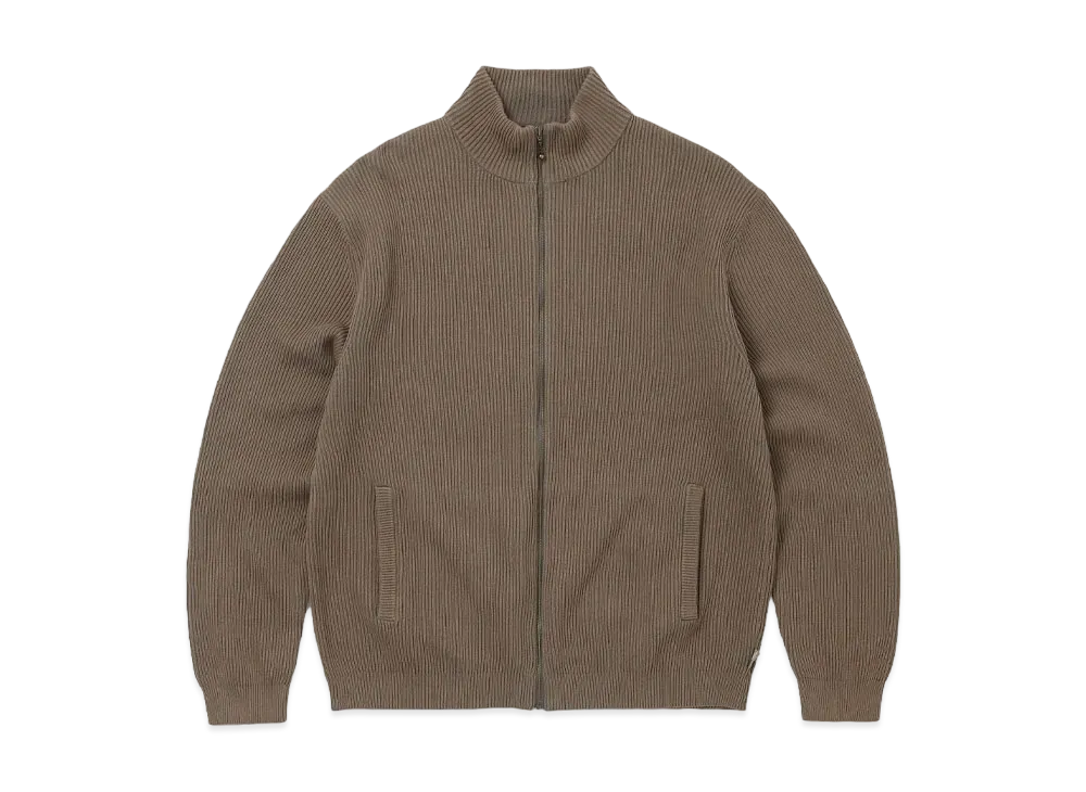 thisisneverthat Washed Full Zip Cardigan "Grey"