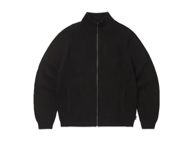 thisisneverthat Washed Full Zip Cardigan "Black"