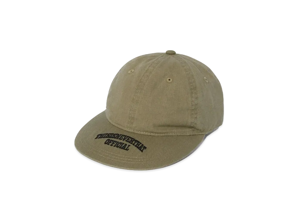 thisisneverthat Visor Embroidered Ripstop Cap "Beige"