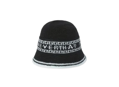 thisisneverthat Crochet Bucket Hat "Black"