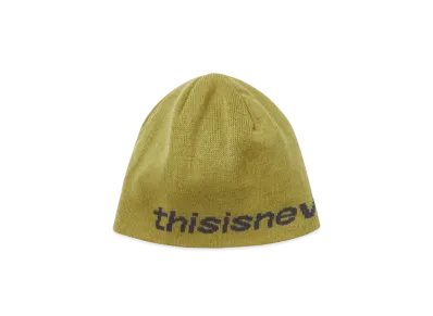 thisisneverthat SP-Logo No Cuff Beanie "Yellow Green"