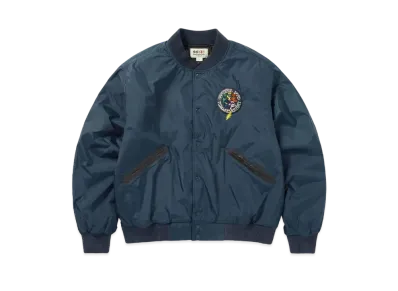 thisisneverthat x Grateful Dead Dancing Bears Baseball Jacket "Blue"