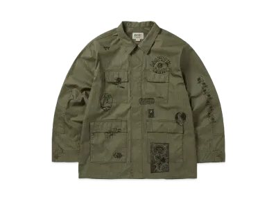 thisisneverthat x Grateful Dead Iconography BDU Jacket "Olive"