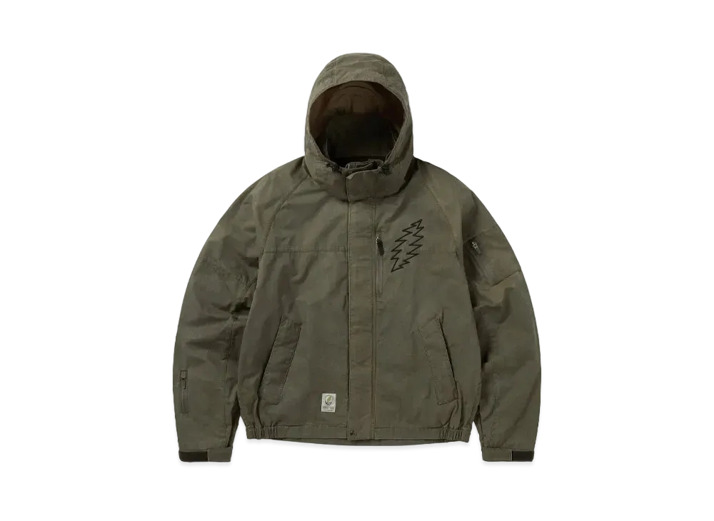 thisisneverthat x Grateful Dead Lightning Bear Wind Jacket "Khaki"