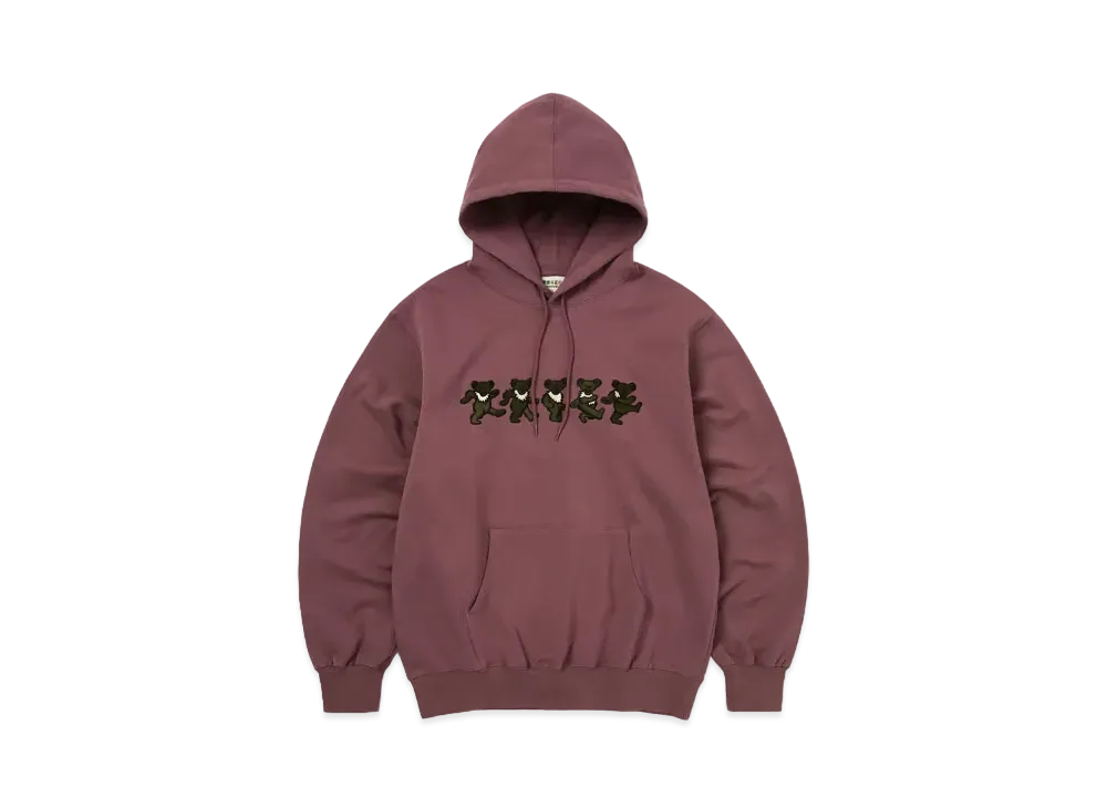 thisisneverthat x Grateful Dead Dancing Bears Hoodie "Fuchsia"