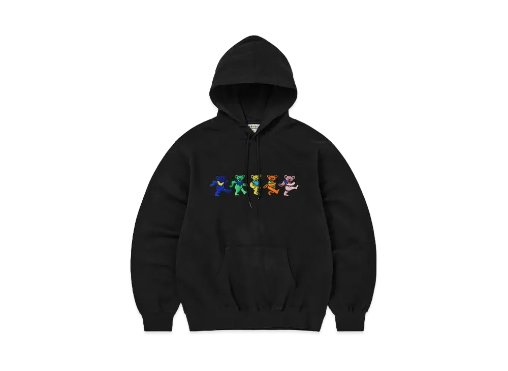 thisisneverthat x Grateful Dead Dancing Bears Hoodie "Black"