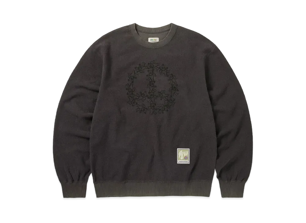 thisisneverthat x Grateful Dead Peace Bears Reversible Crewneck "Charcoal"