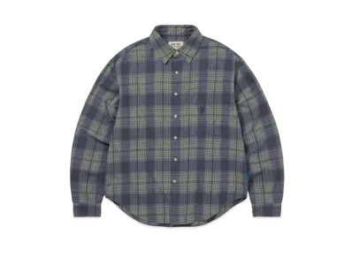 thisisneverthat x Grateful Dead Lightning Bear Plaid Shirt "Blue"
