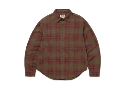 thisisneverthat x Grateful Dead Lightning Bear Plaid Shirt "Khaki"