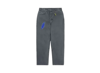 thisisneverthat x Grateful Dead Lightning Relaxed Jeans "Dusty Blue"