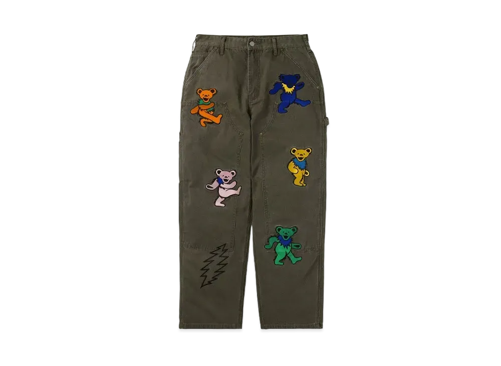 thisisneverthat x Grateful Dead Lightning Double Knee Pant "Mud"