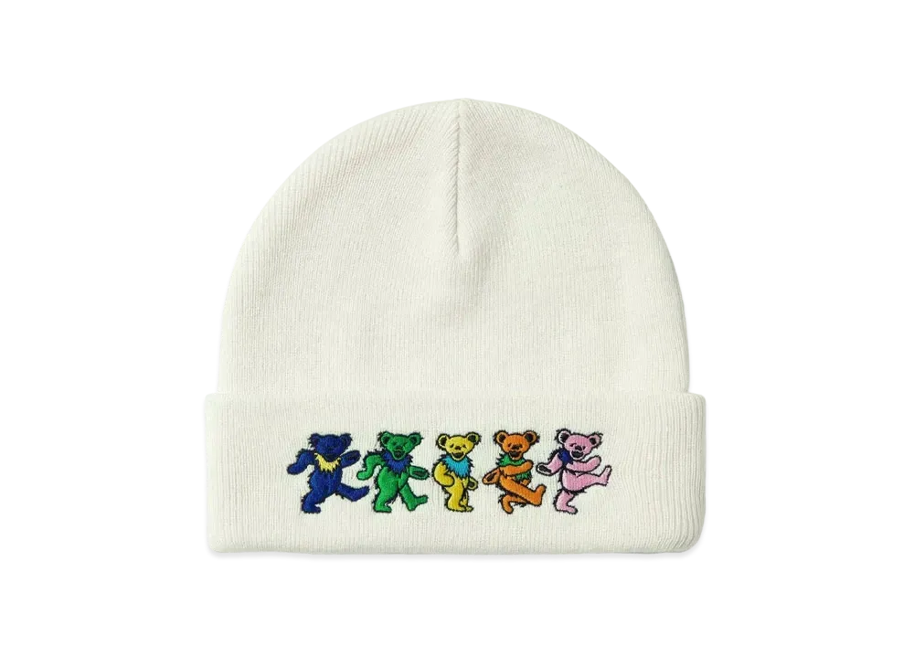 thisisneverthat x Grateful Dead Dancing Bears Beanie "Off White"