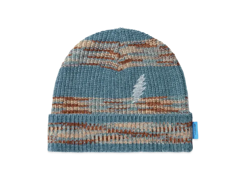 thisisneverthat x Grateful Dead Lightning Velvet Kint Beanie "Blue"