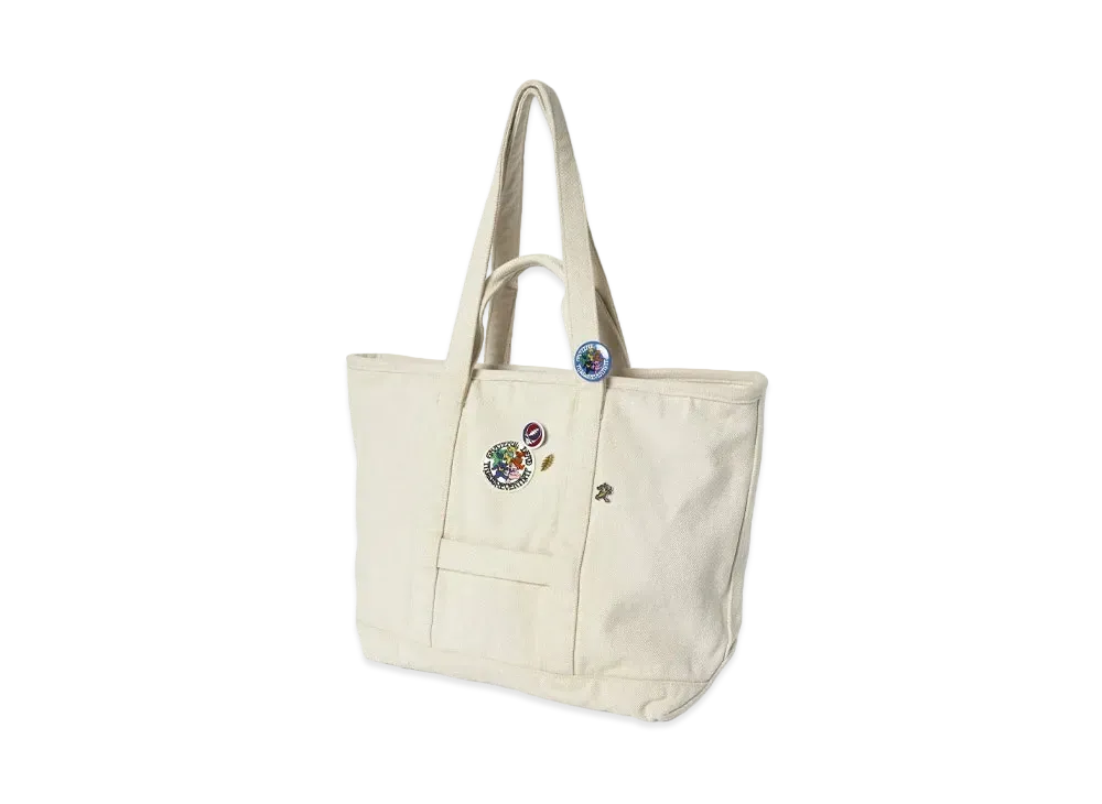thisisneverthat x Grateful Dead Washed Tote Bag "Stone"