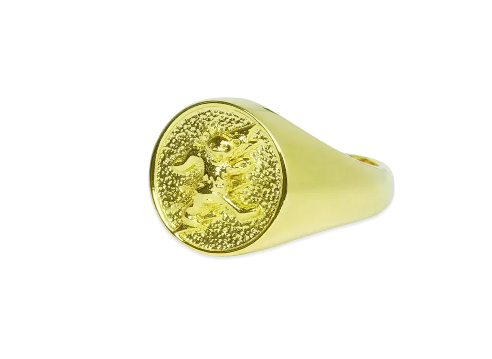 thisisneverthat x Grateful Dead Lightning Bear Ring "Gold"