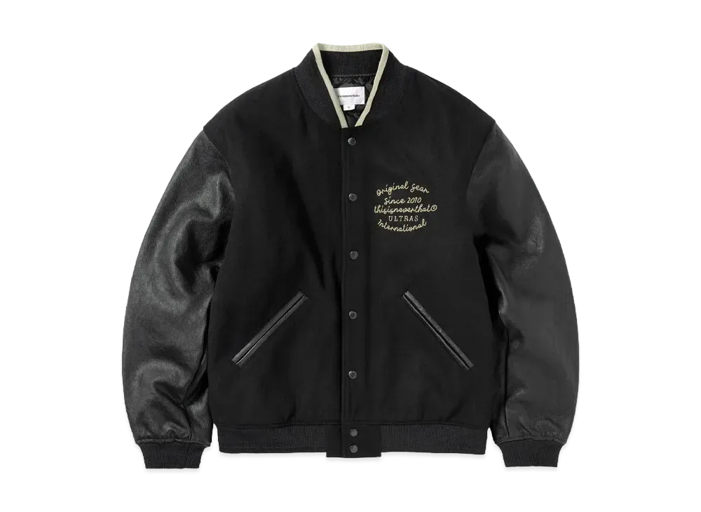 thisisneverthat Ultras Varsity Jacket "Black"