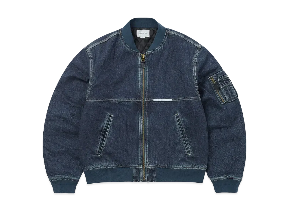 thisisneverthat Denim Bomber Jacket "Blue"