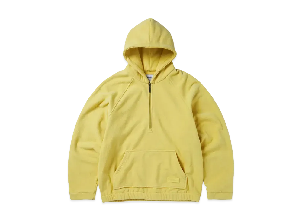 thisisneverthat Hooded Fleece Half Zip Pullover "Yellow"
