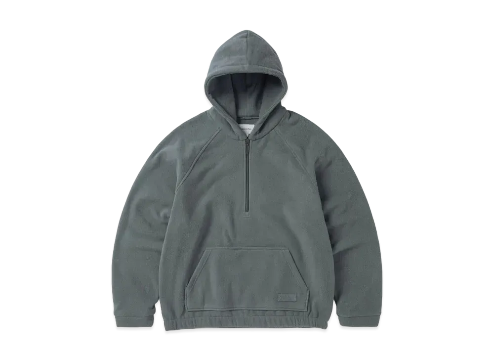 thisisneverthat Hooded Fleece Half Zip Pullover "Slate"