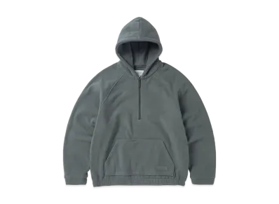 thisisneverthat Hooded Fleece Half Zip Pullover "Slate"