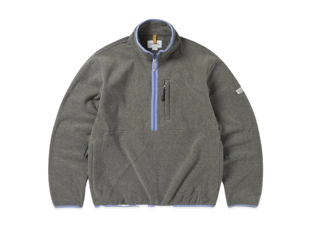 thisisneverthat Half Zip Fleece Pullover "Grey"