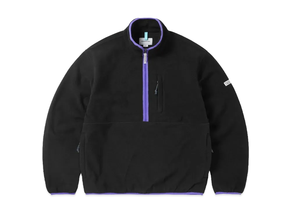 thisisneverthat Half Zip Fleece Pullover "Black"