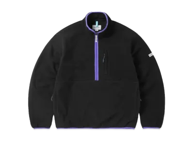 thisisneverthat Half Zip Fleece Pullover "Black"