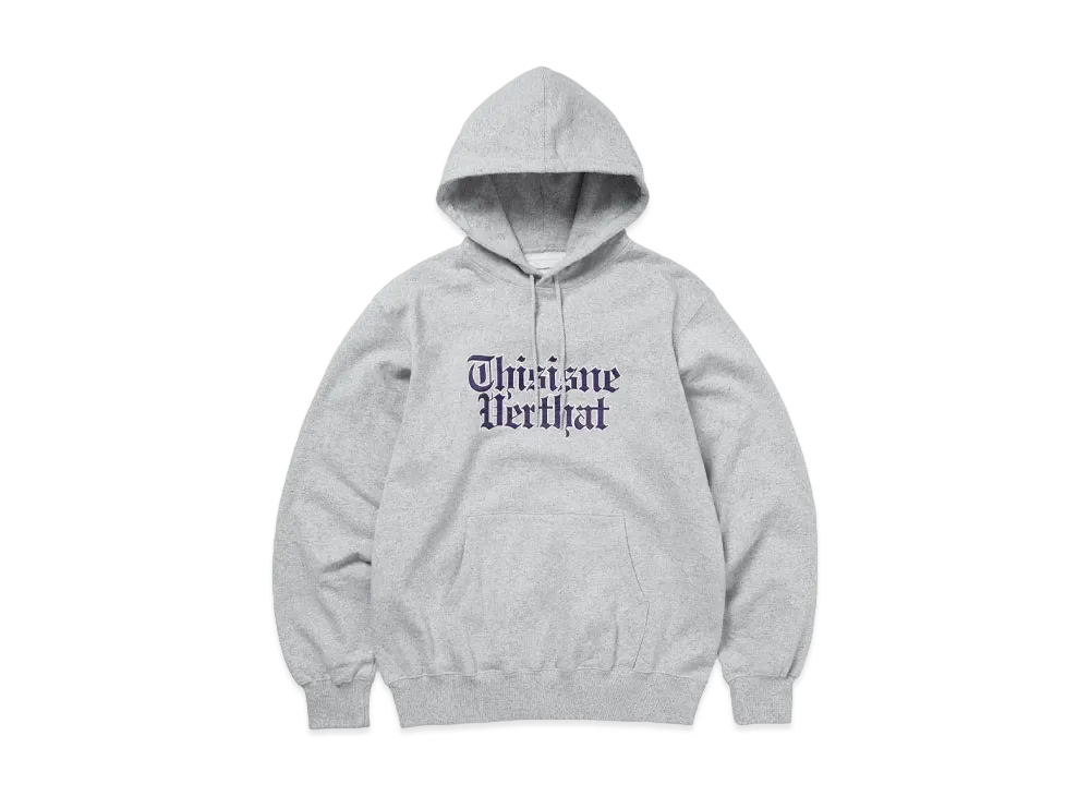 thisisneverthat Old English Logo Hoodie "Heather Grey"