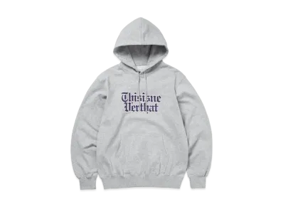 thisisneverthat Old English Logo Hoodie "Heather Grey"