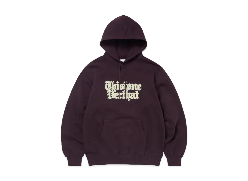 thisisneverthat Old English Logo Hoodie "Wine"