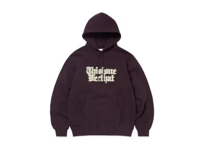thisisneverthat Old English Logo Hoodie "Wine"