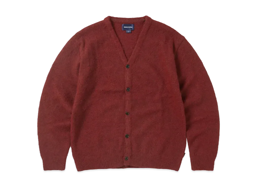 thisisneverthat Hairy Knit Cardigan "Red"