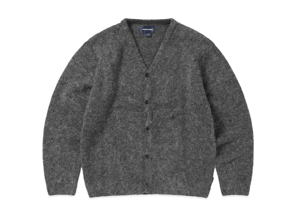 thisisneverthat Hairy Knit Cardigan "Charcoal"