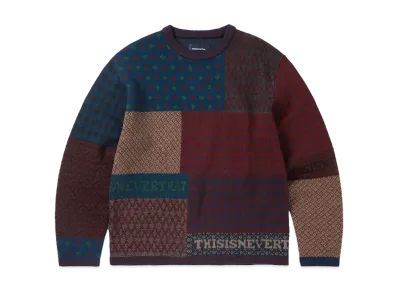 thisisneverthat Block Knit L/S Top "Multi"