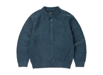 thisisneverthat Velvet Knit Polo "Blue"