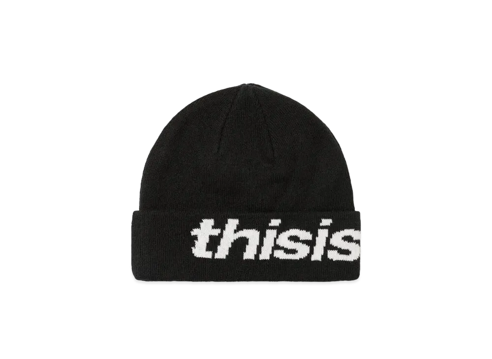 thisisneverthat HSP-Logo Big Cuff Beanie "Black"