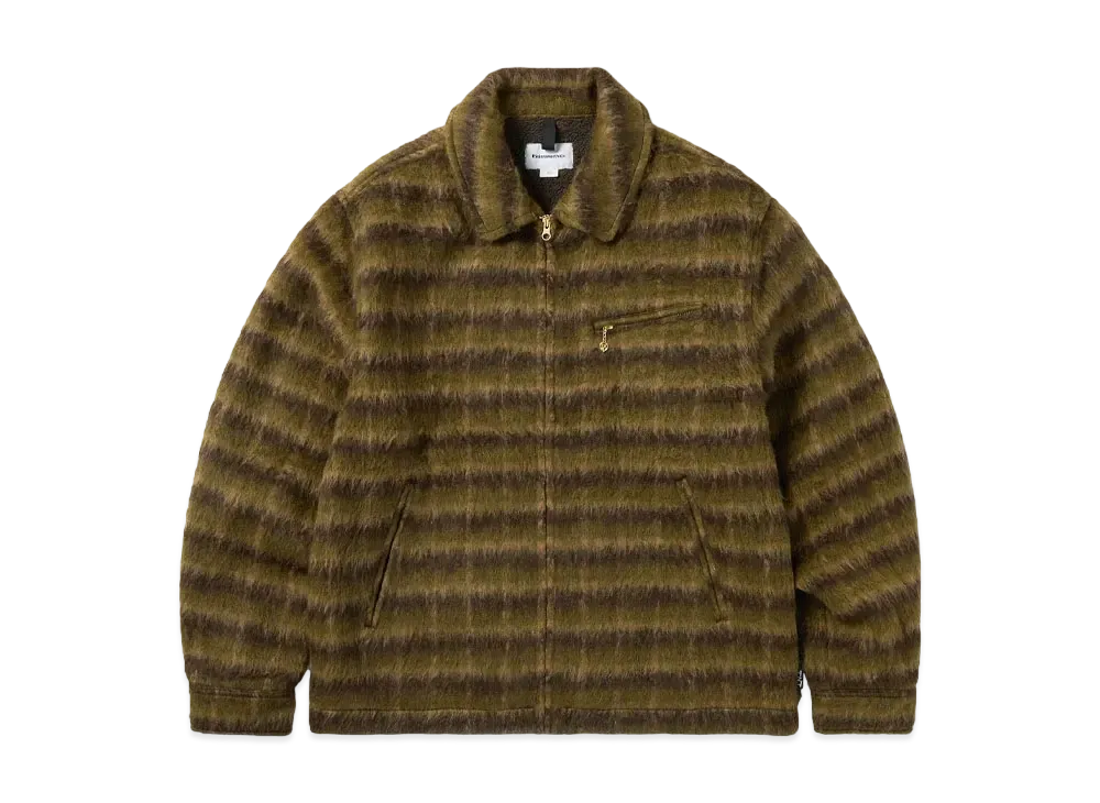 thisisneverthat Brushed Wool Check Jacket "Dark Brown"