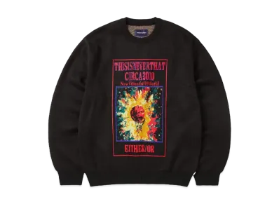 thisisneverthat Basketball Hoop Knit Sweater "Black"