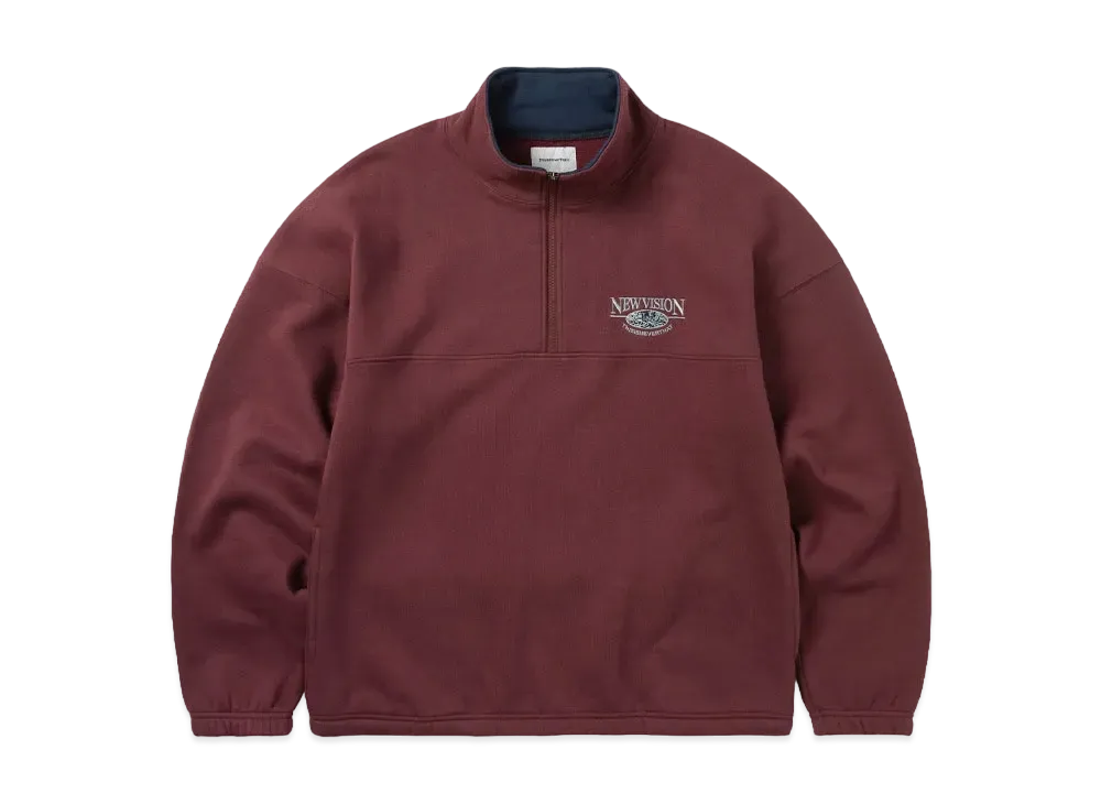 thisisneverthat Half Zip Sweatshirt "Burgundy"
