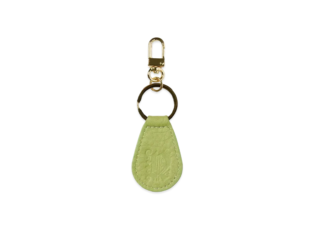 thisisneverthat Leather Keychain "Light Green"